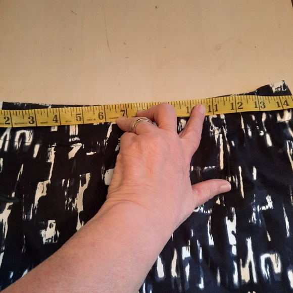 Pencil Skirt 14  Mexx Brand, blue & black - Picture 9 of 10